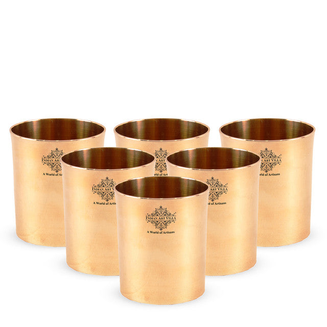 Pure Bronze Plain Glass | Tumbler Cup| Home Hotel