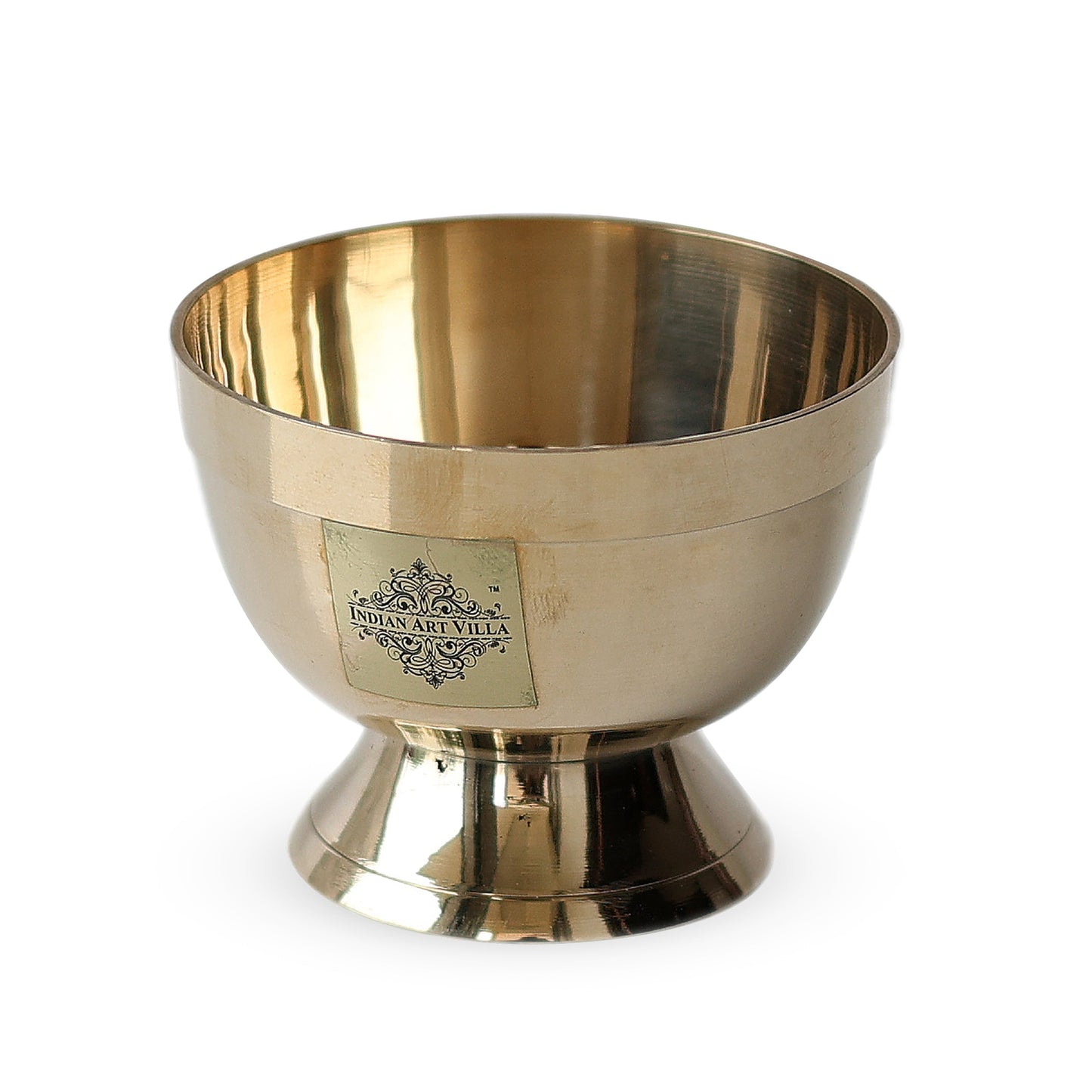 Pure Bronze Shine Finish Ice Cream Bowl With bronze bottom, Serveware & Tableware Item