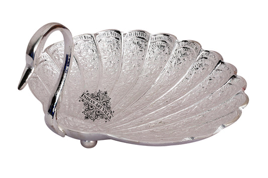 Pure Silver Plated Handmade Duck Design Bowl