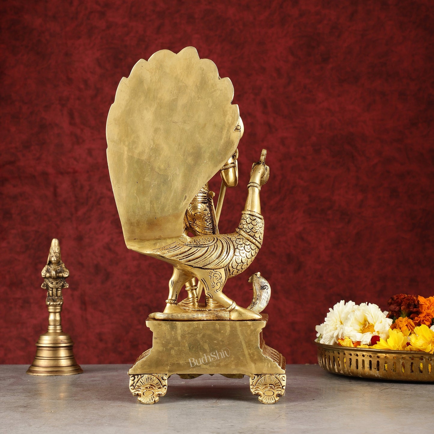 Handcrafted Lord Murgan Brass Idol - 12"