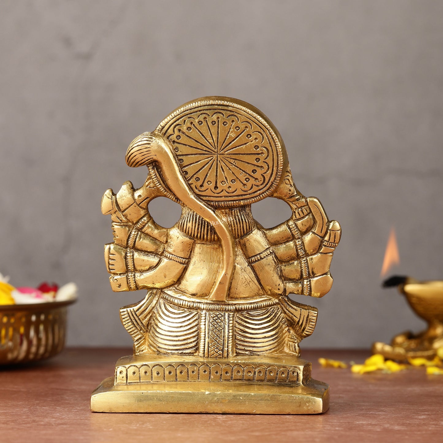 Brass Panchmukhi Hanuman Idol | 5"