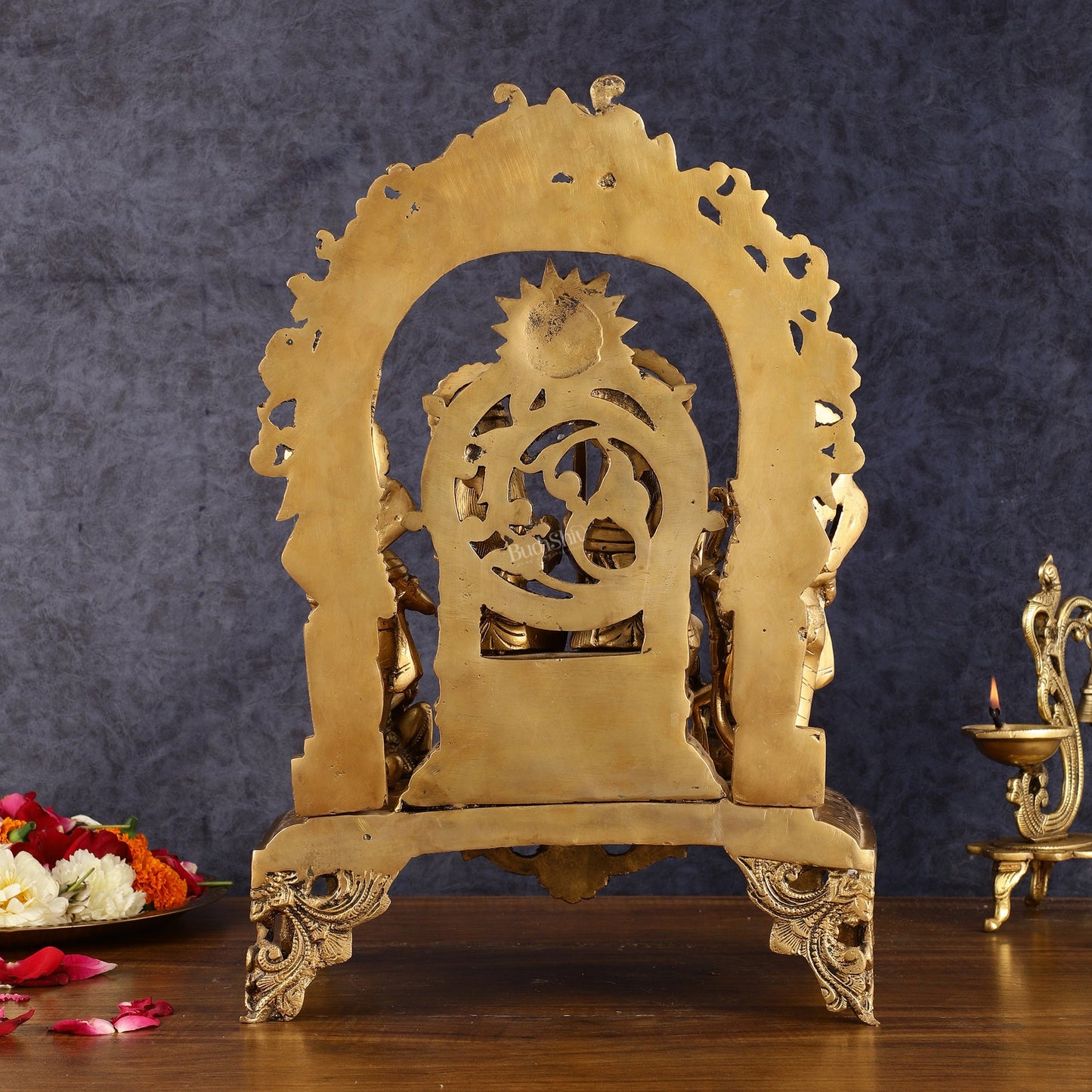 Brass Superfine Shri Ram Darbar Idol - 16 Inch (Ramapatabhishekam)