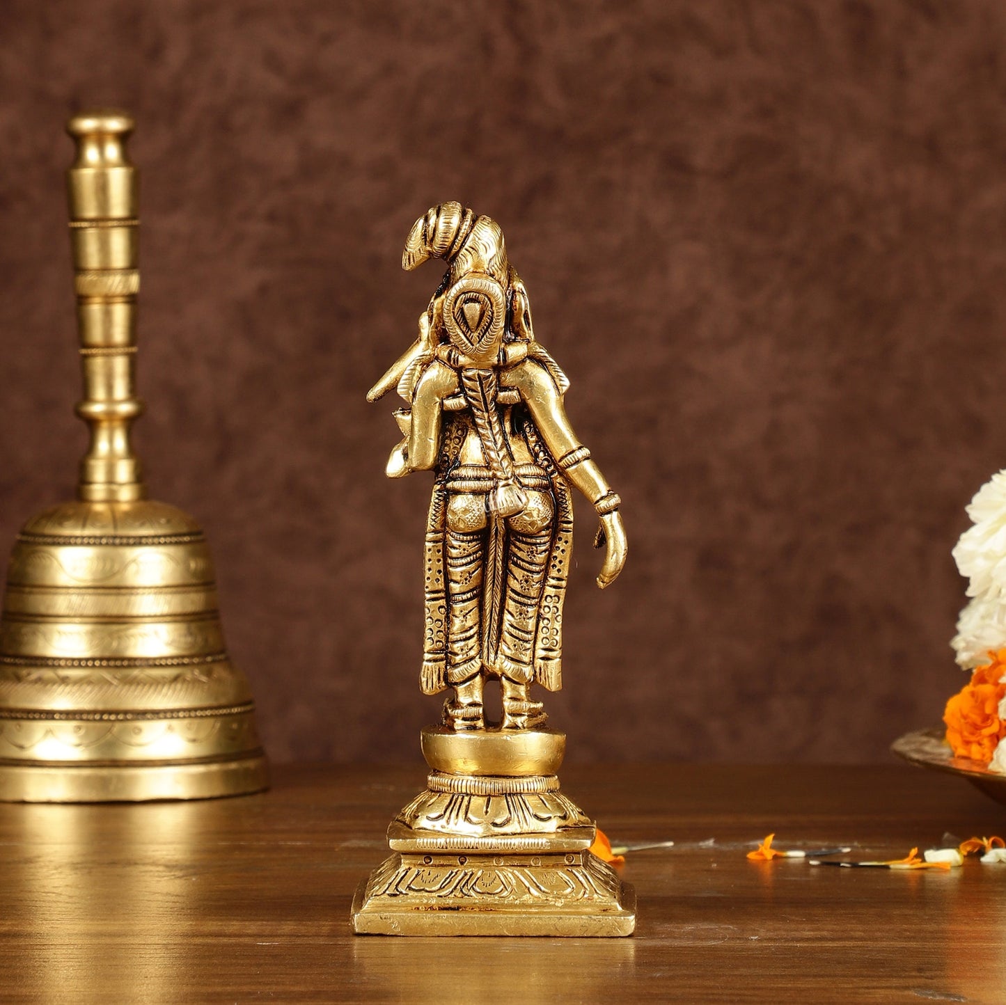 Exquisite Brass Superfine Goddess Andal/godadevi Statue | 6" Height |