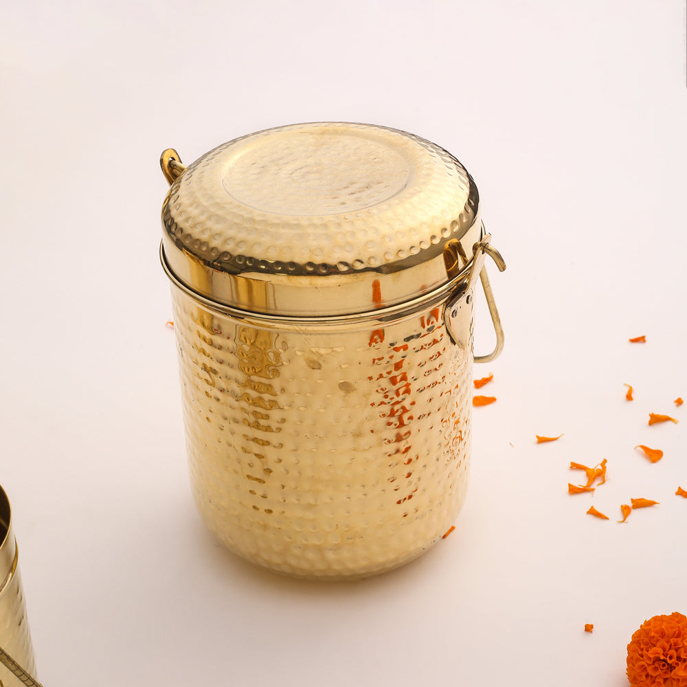 Brass Milk Pot With Lid