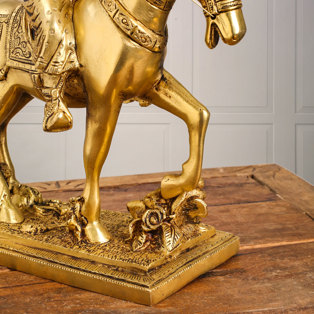 Brass Yogi Swami Narayan Statue (12 Inch)