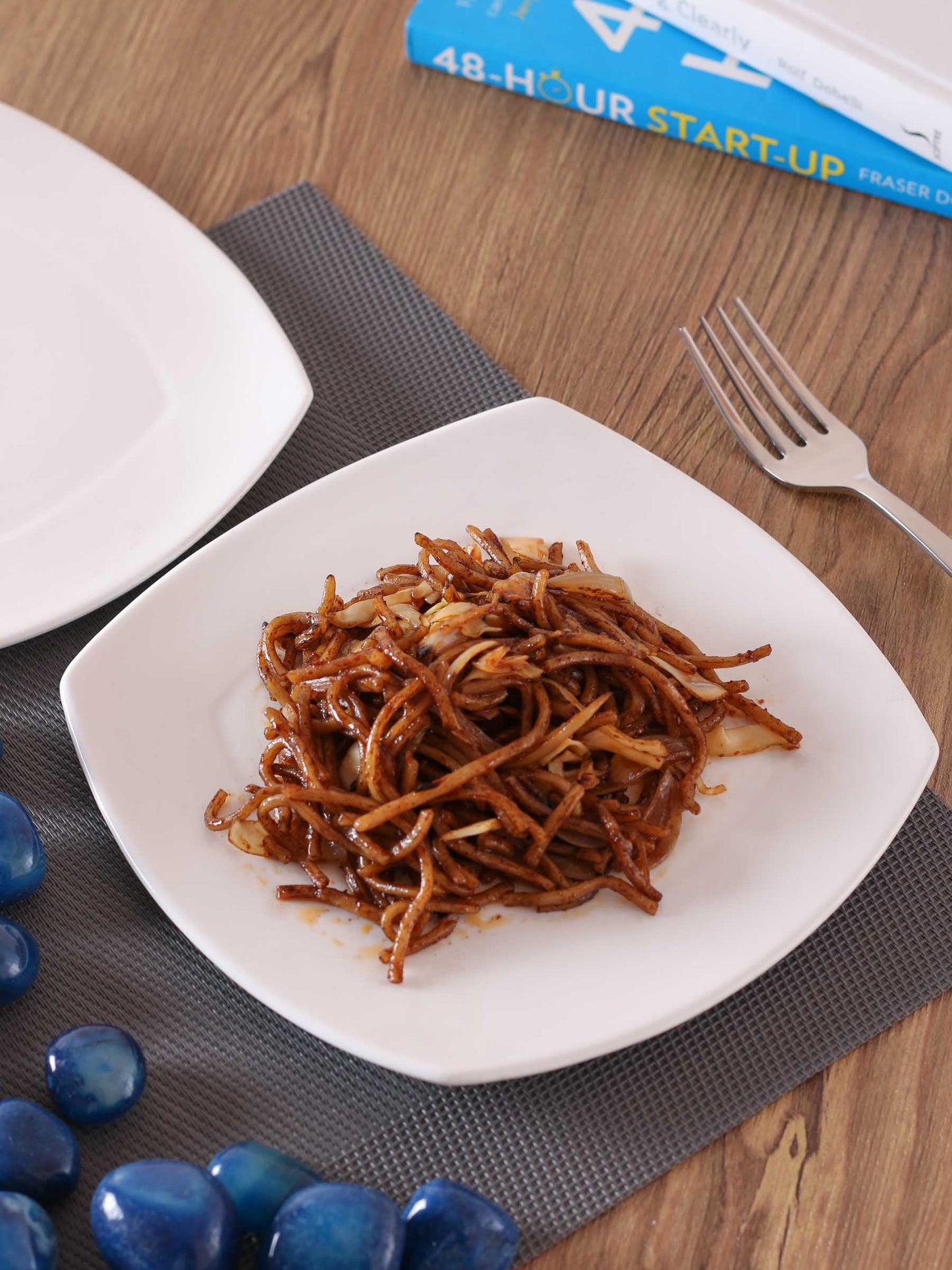 Clay Craft Basic Dinner Plate Zen Square 4 Piece 10" Plain White