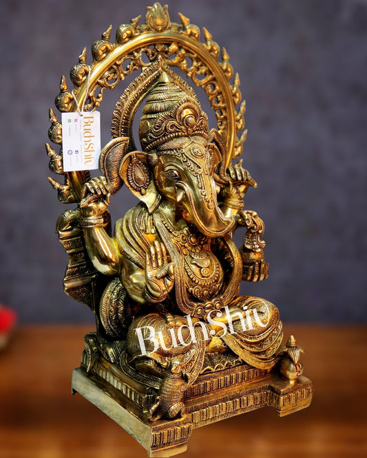 Ganesha Brass Idol 21 inch