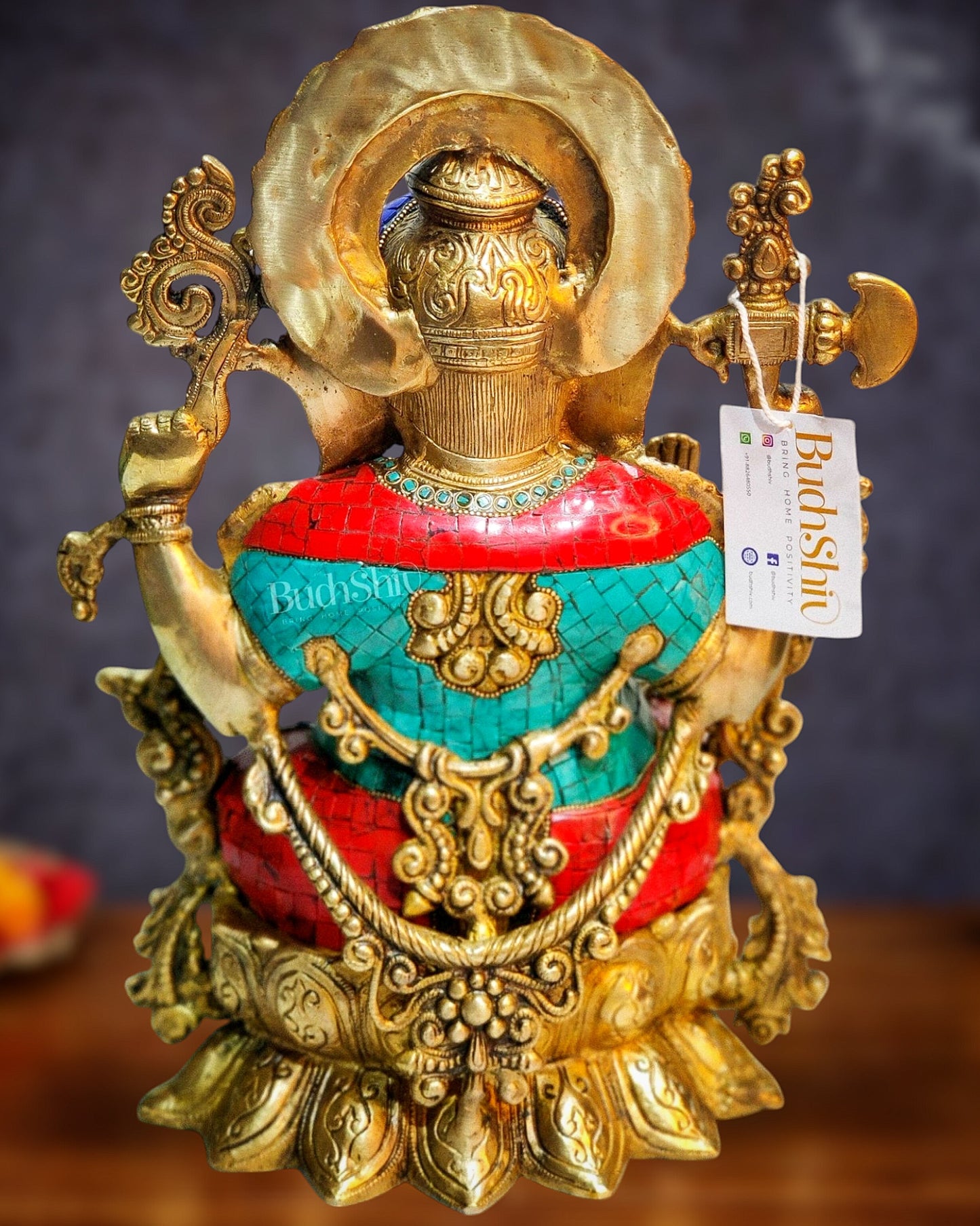 Ganesha Brass Idol Ganapati Brass Idol 16 inch