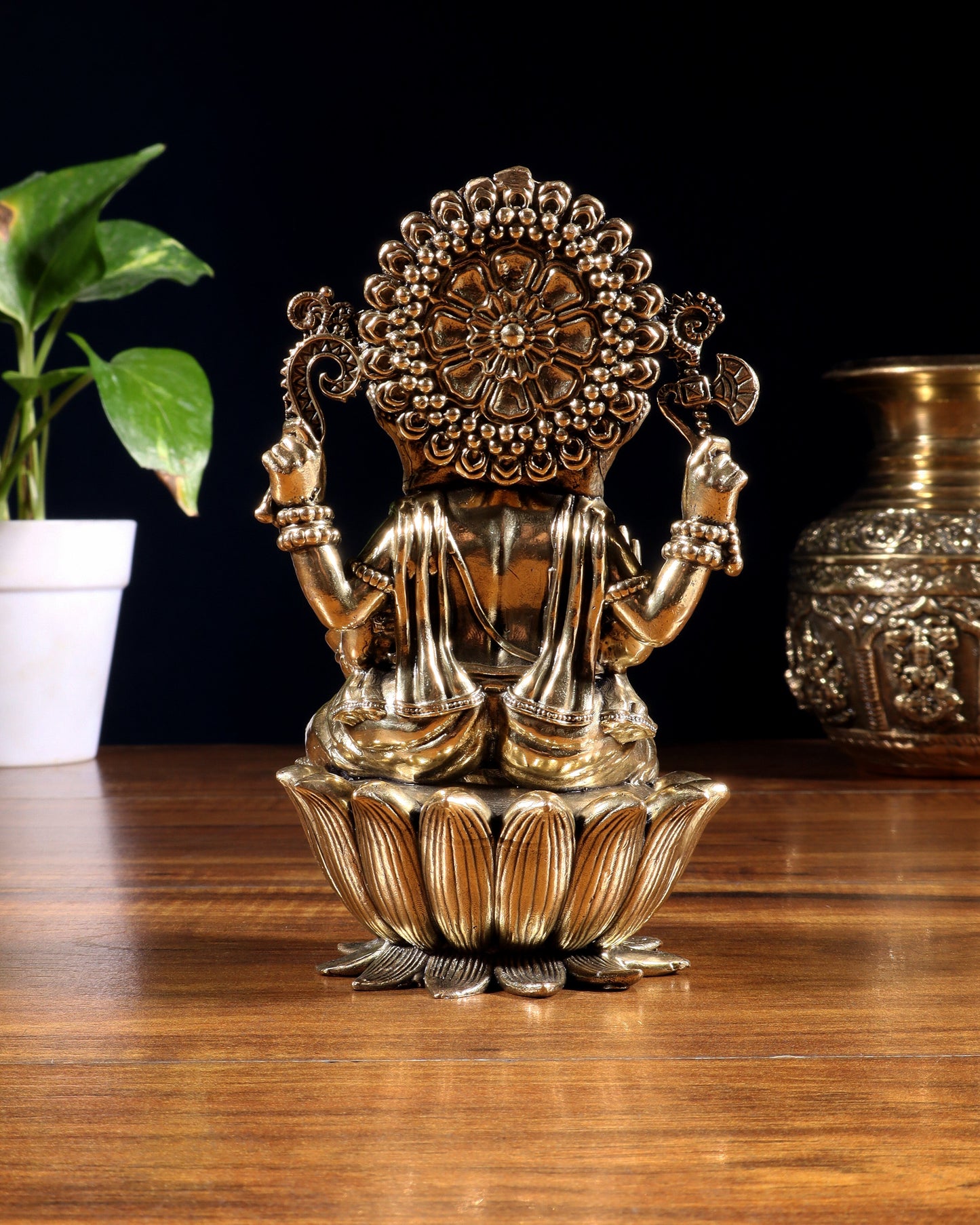 Pure Brass Superfine Lord Ganesha Idol | 6 inch