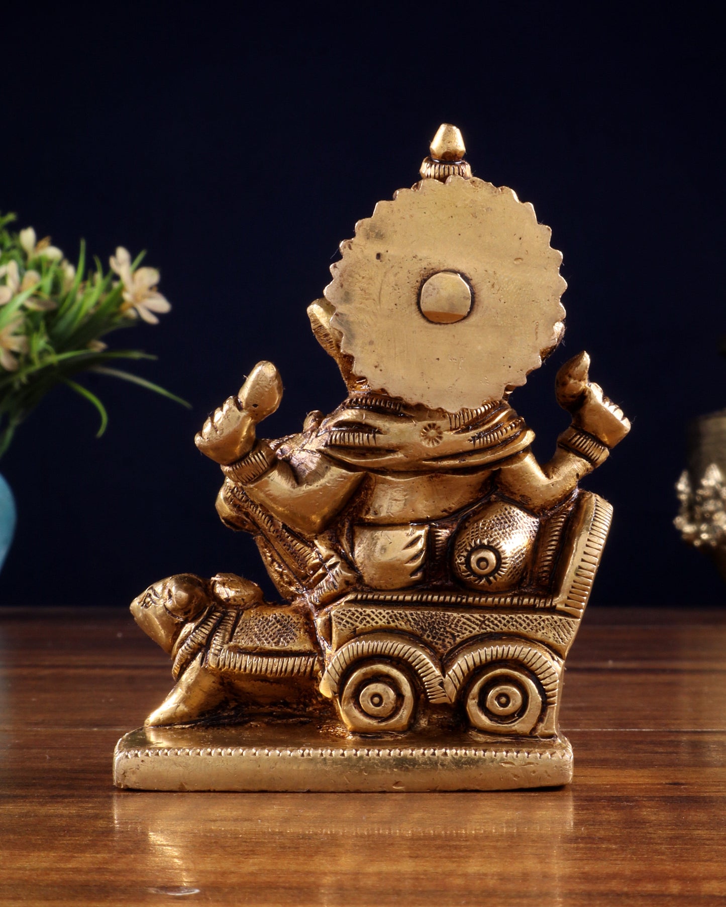 Brass superfine Small Ganesha Idol | Height 3.5 inch