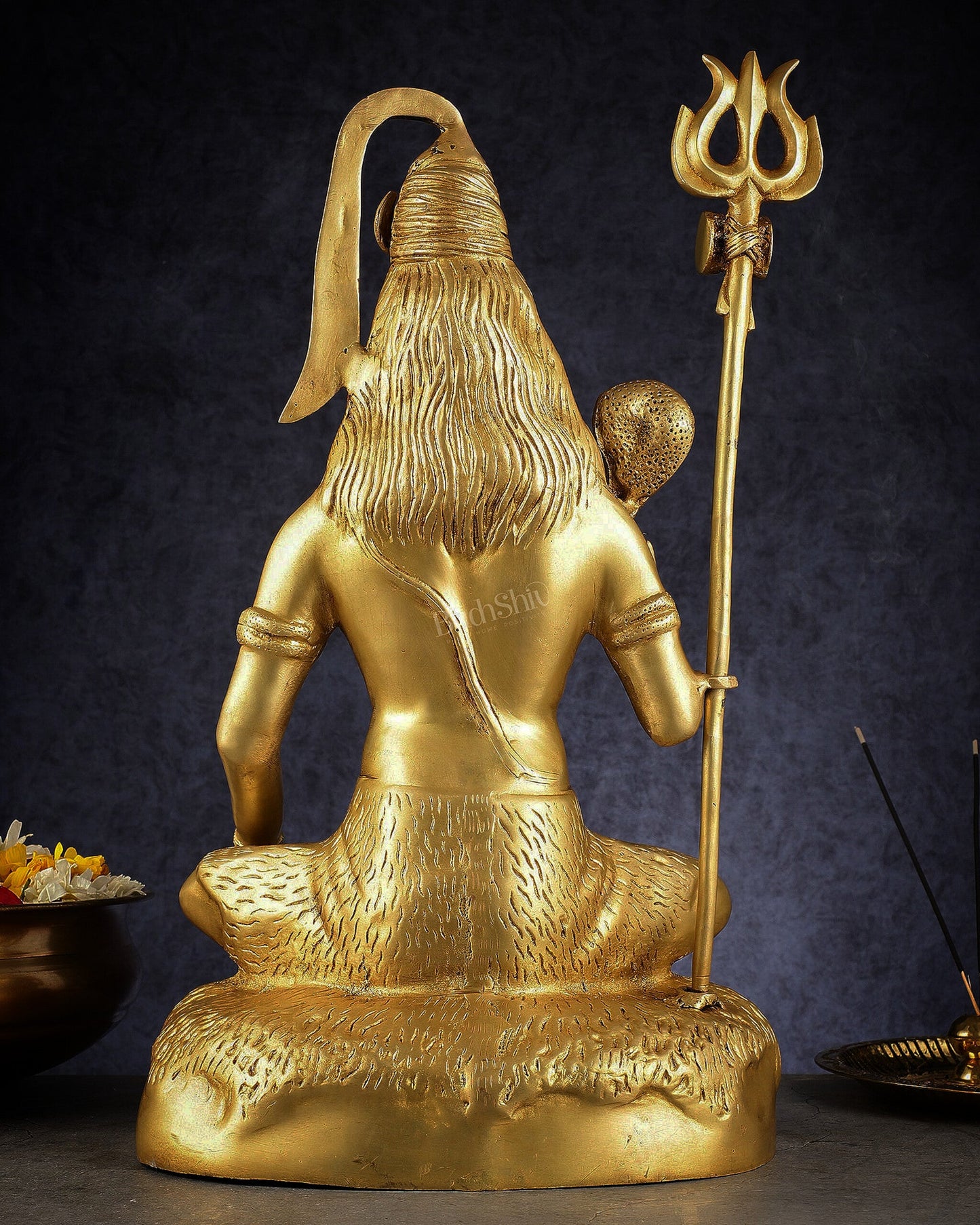 Pure Brass Lord Shiva Statue - 18"