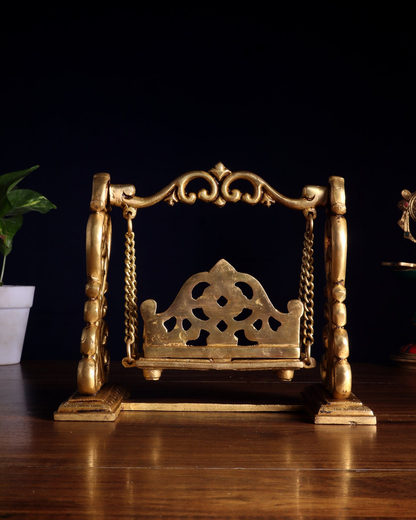 Pure Brass Jhoola Swing for God Idols 7.5 inch