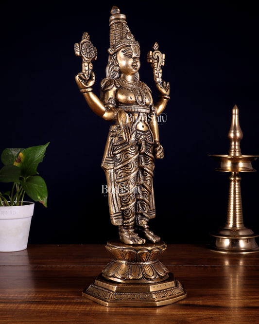 Brass Tirupati Balaji Idol - 16 Inch