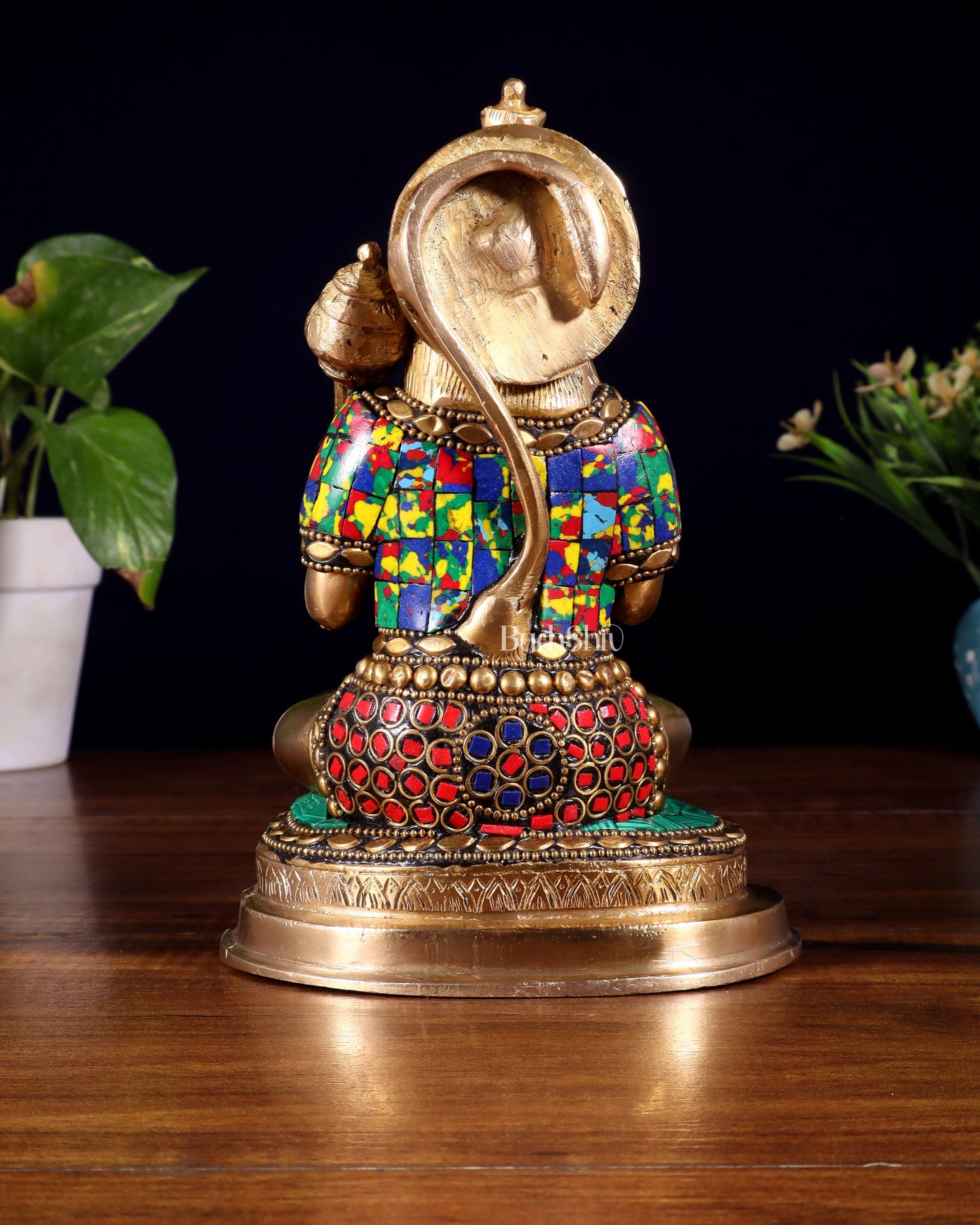 Pure Brass Blessing Hanuman Statue – 7.5 Inch