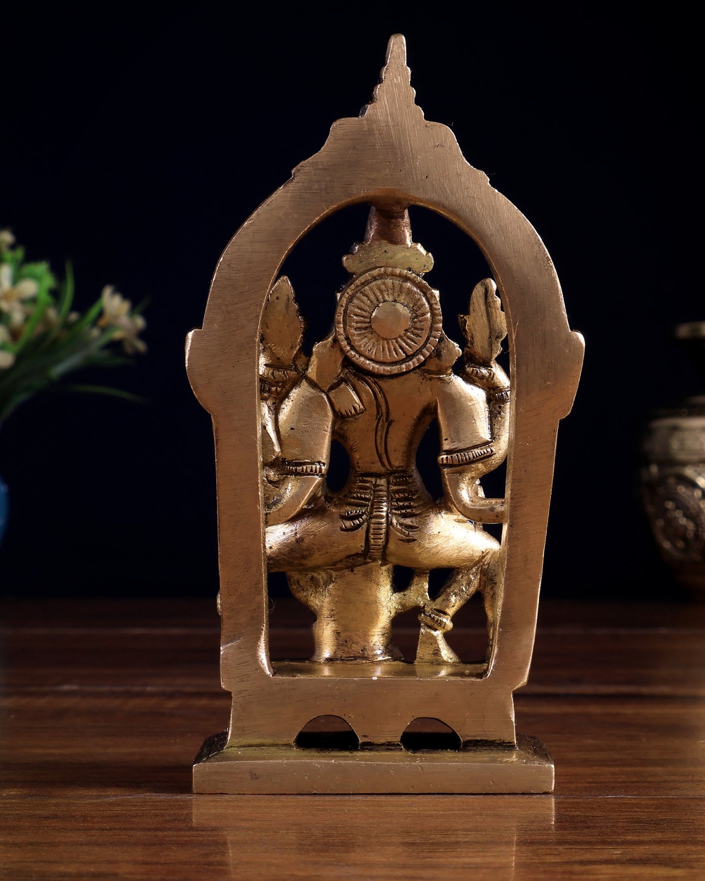 Pure Brass Lakshmi Narayan with Garuda | Small Rare Collectible