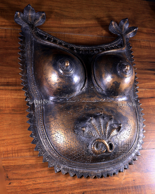 Vintage Bronze Naga Warrior Lady Armour Torso – Collectors’ Treasure 22 inch