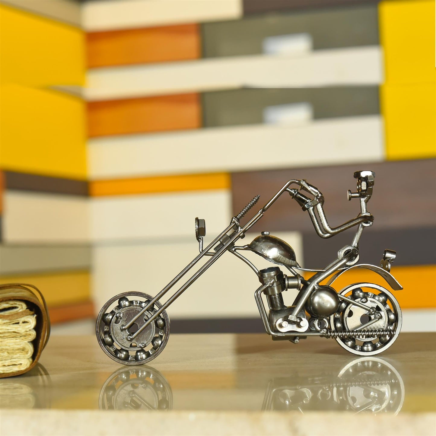 Metal Motorbike With Rider (5 Inch)