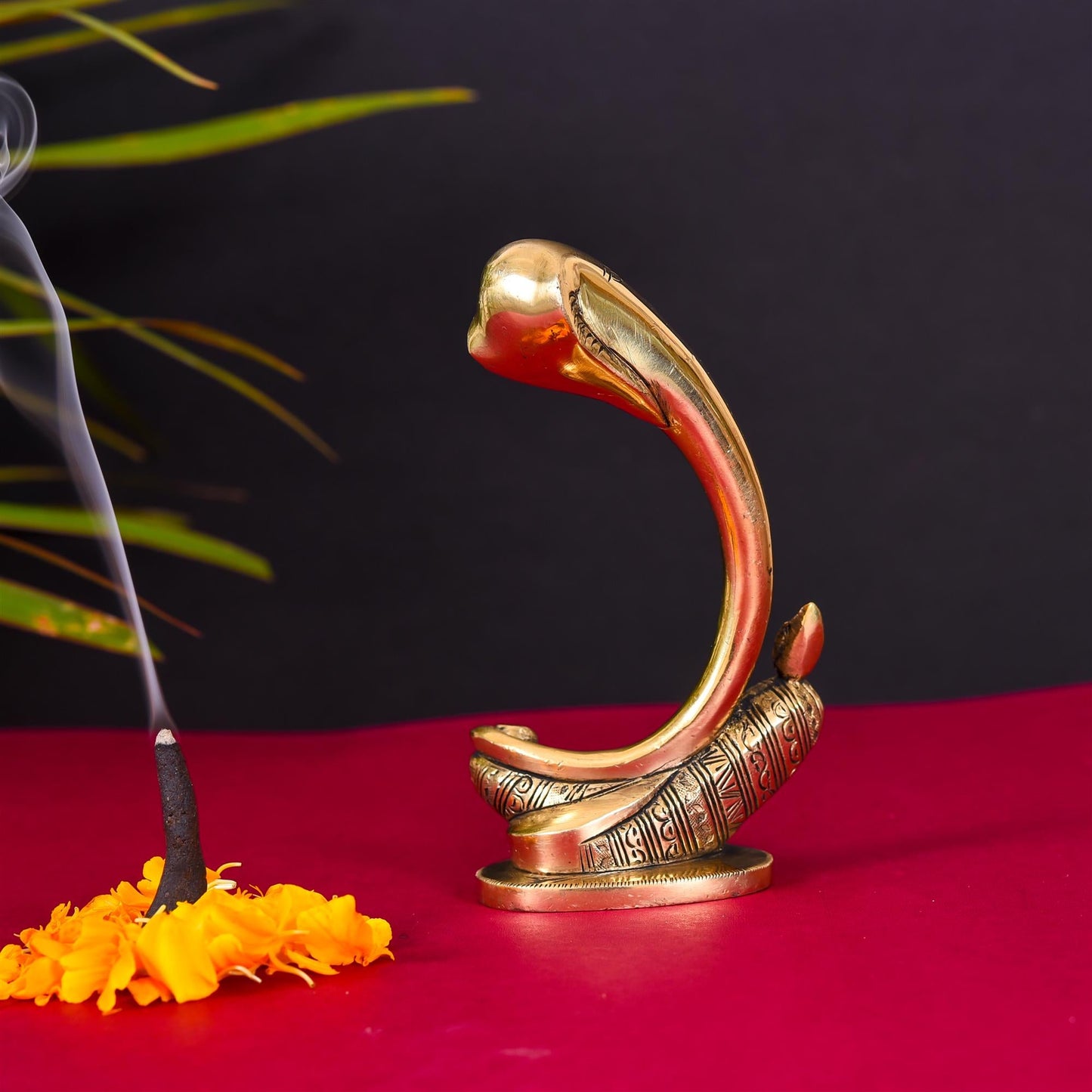 Brass Table Top Ganesha Idol (5.5 Inch)