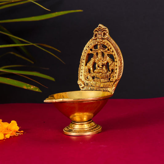 Brass Devi Kamakshi Diya (6.2 Inch)