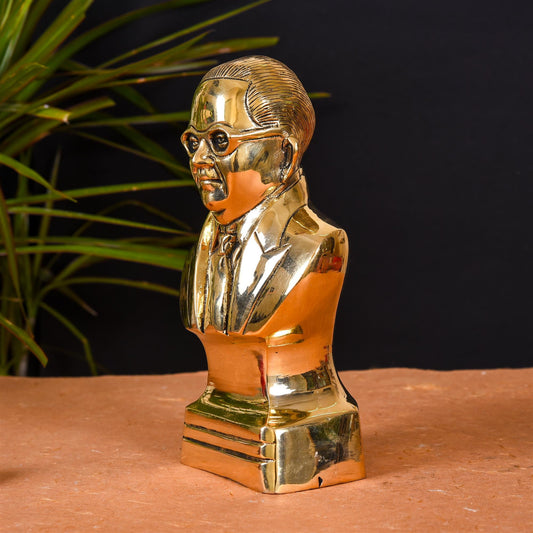 Brass Bhimrao Ambedkar Bust Statue (8 Inch)