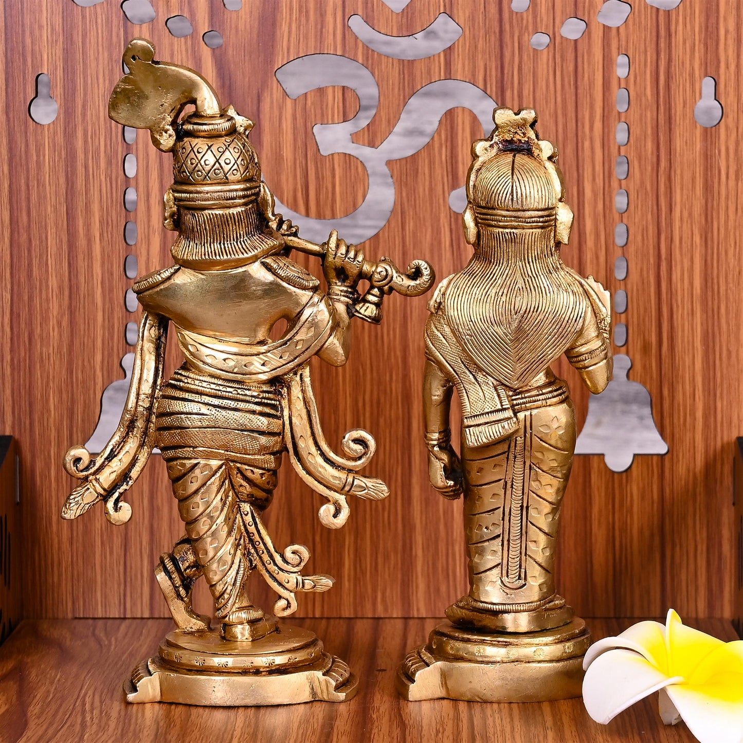 Brass Radha Krishna Idols Set (7.5 Inch)