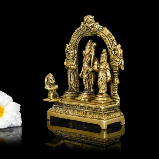 Brass Ram Darbar Statue (6.3 Inch)