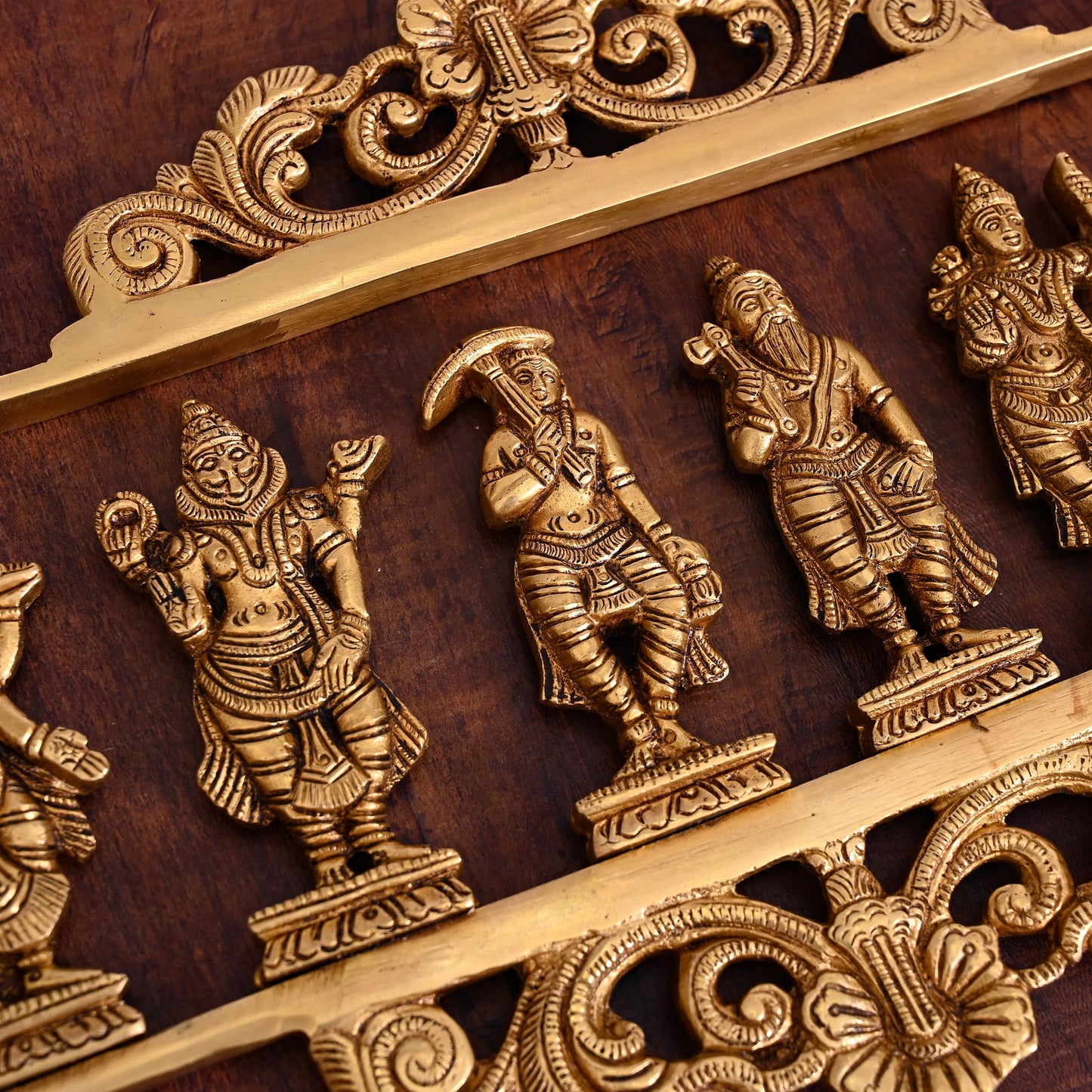 BRASS Dashavatara / VISHNU AVATAR WALL HANGING (9.5")