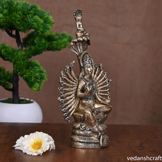 Brass Goddess Padmavati Idol (11 Inch)