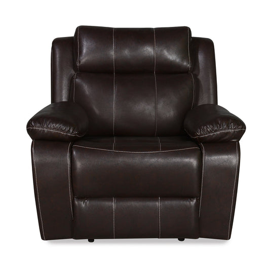 Nilkamal Commander 1 Seater PVC Recliner Sofa (Brown)