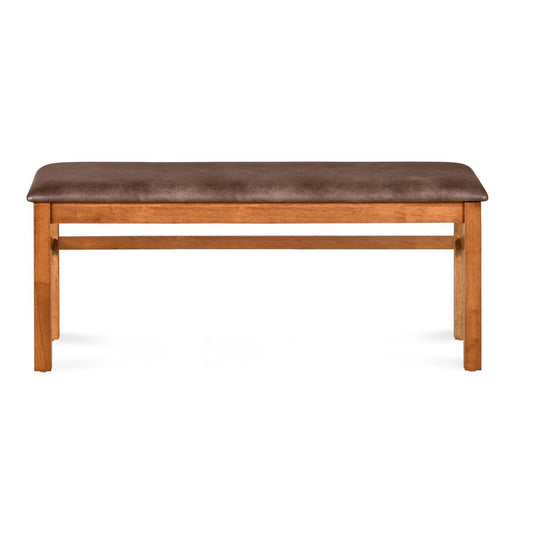 Nilkamal Leaf Multi Use Long Sitting Bench for Living Room | Dining Room (Walnut)