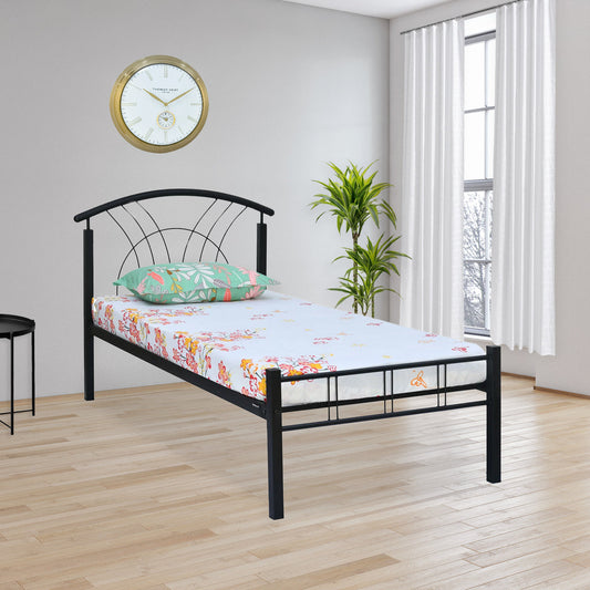 Nilkamal Lucas Neo Metal Single Bed (Black)