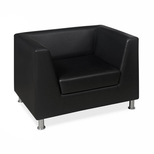 Nilkamal Russo 1 Seater Sofa (Cola Black)