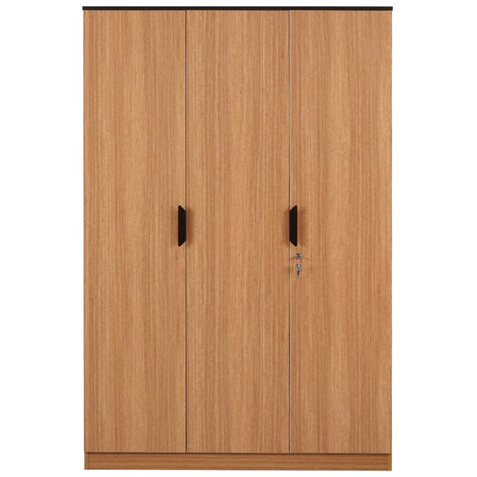 Nilkamal Milford 3 Door Wardrobe (Urban Teak)