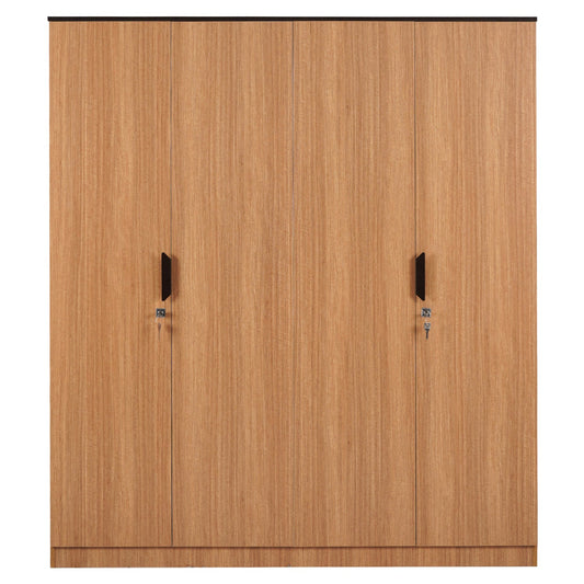 Nilkamal Milford 4 Door Wardrobe (Urban Teak)