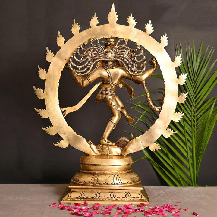 Brass Nataraja Dancing Shiva Superfine Idol (23.5 Inch)