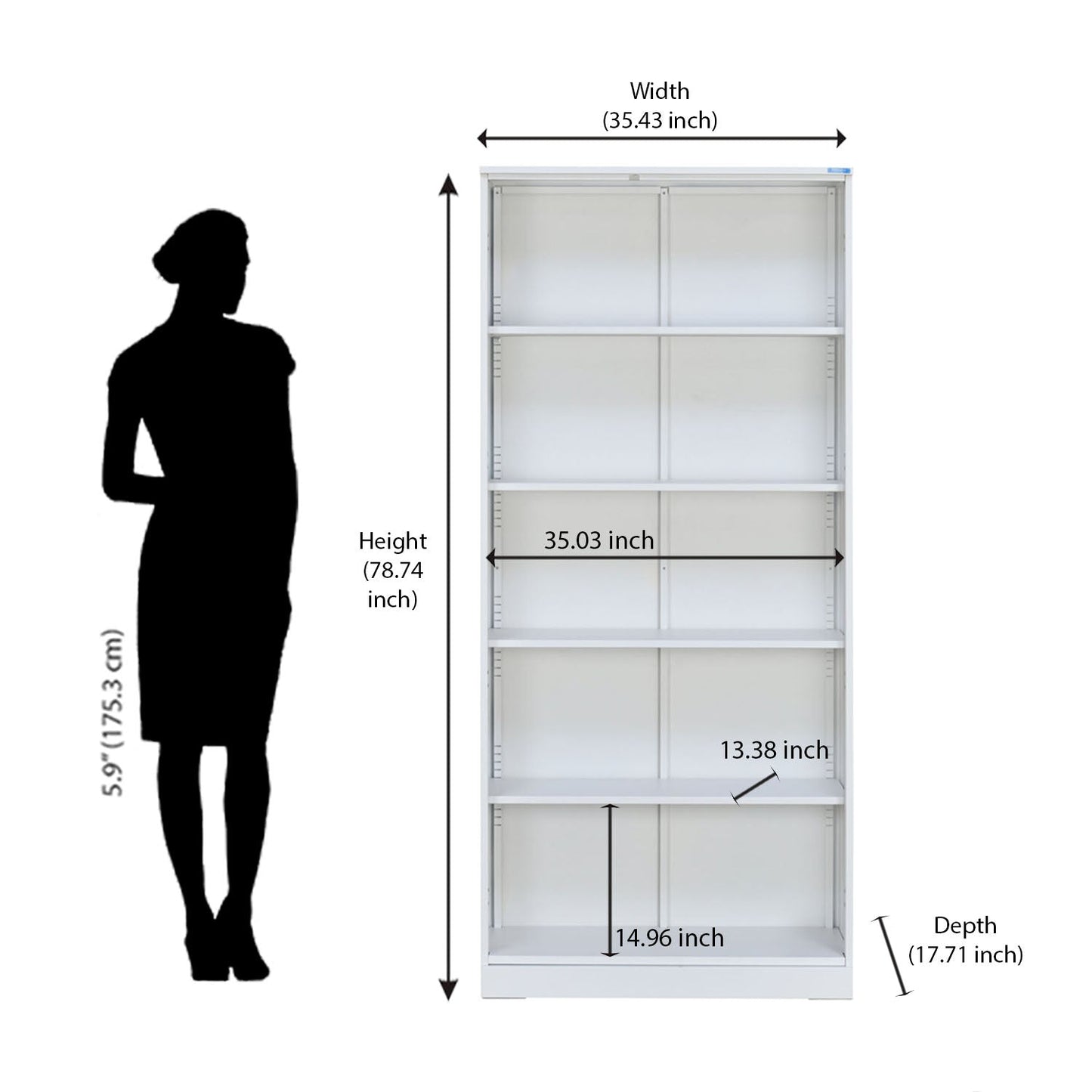 Nilkamal Rafel 2 Metal Door Wardrode (Textured White)