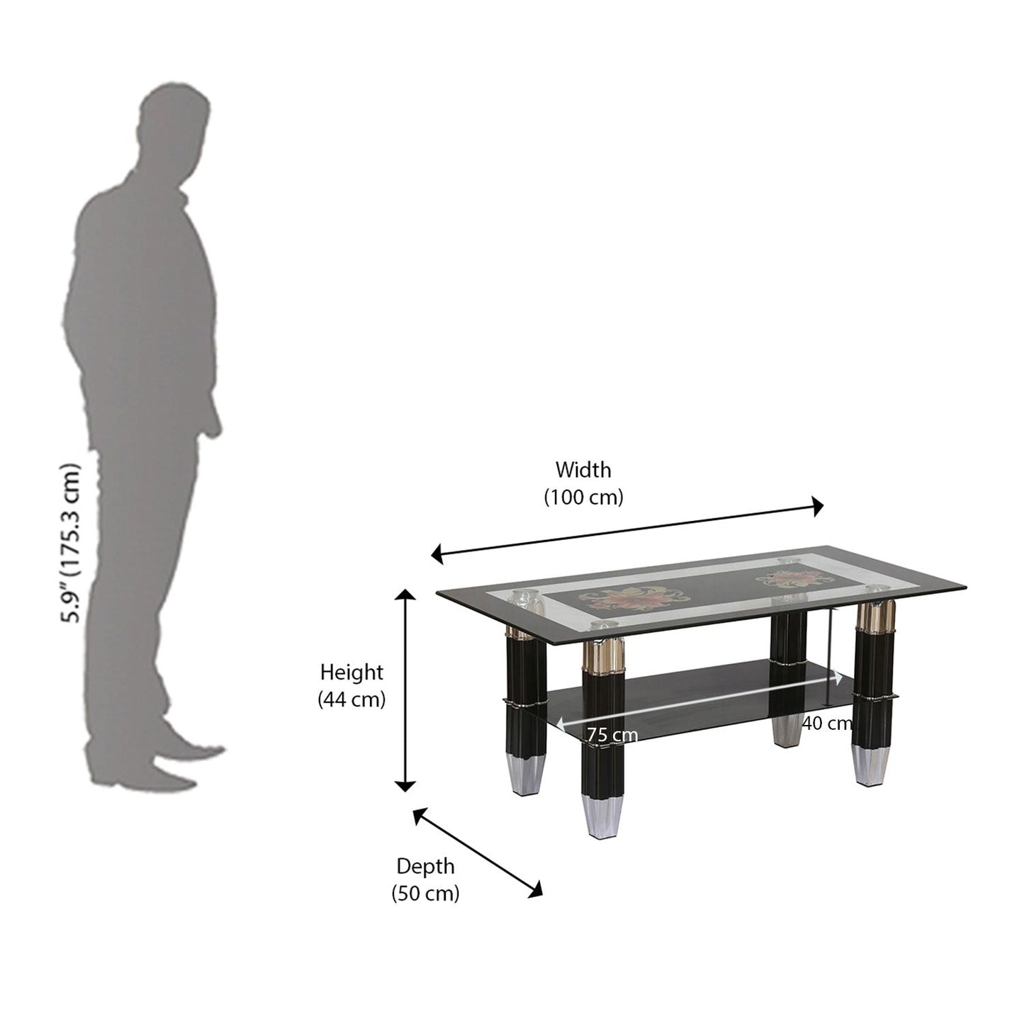 Nilkamal Renie Center Table (Black)