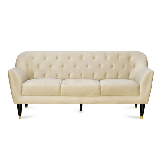 Nilkamal Roslin Fabric 3 Seater Sofa (Beige)