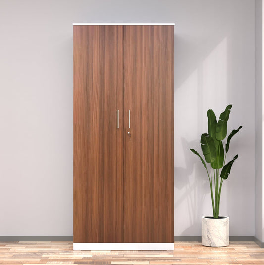 Nilkamal Rafel 2 Wooden Door Wardrode (Textured White)