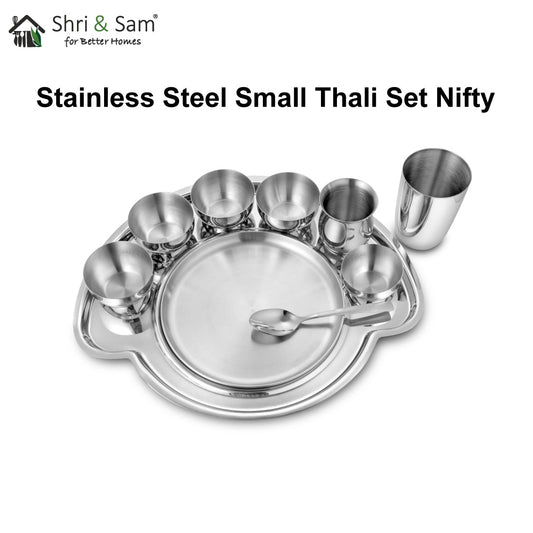 Stainless Steel Small Thali Set (1 Person) Nifty