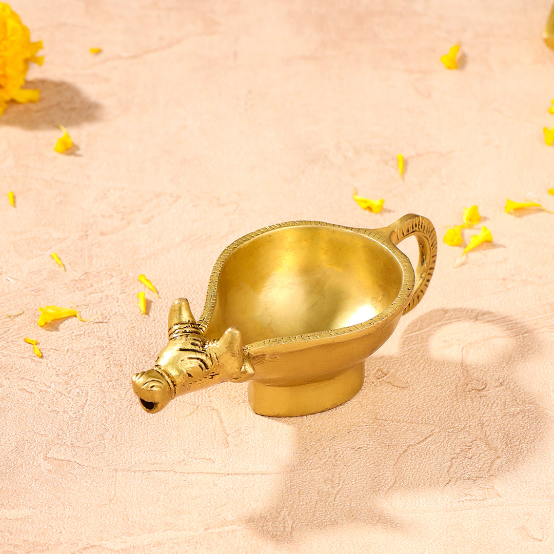Brass Nandi Diya (2 Inch)