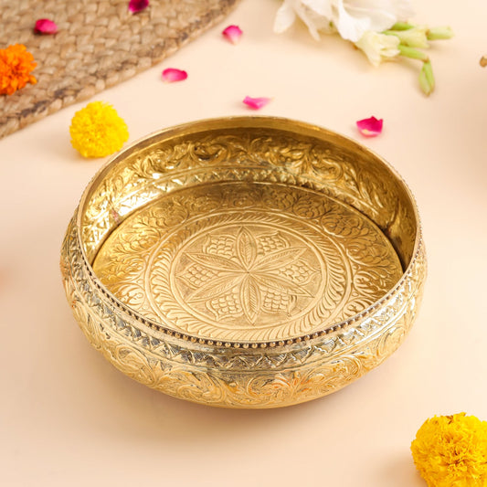Brass Traditional Urli Bowl (3.2 Inch)