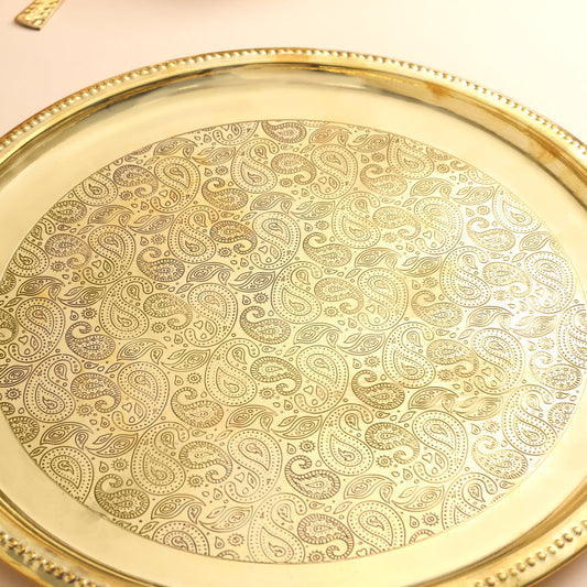 BRASS THALI (12 INCH)