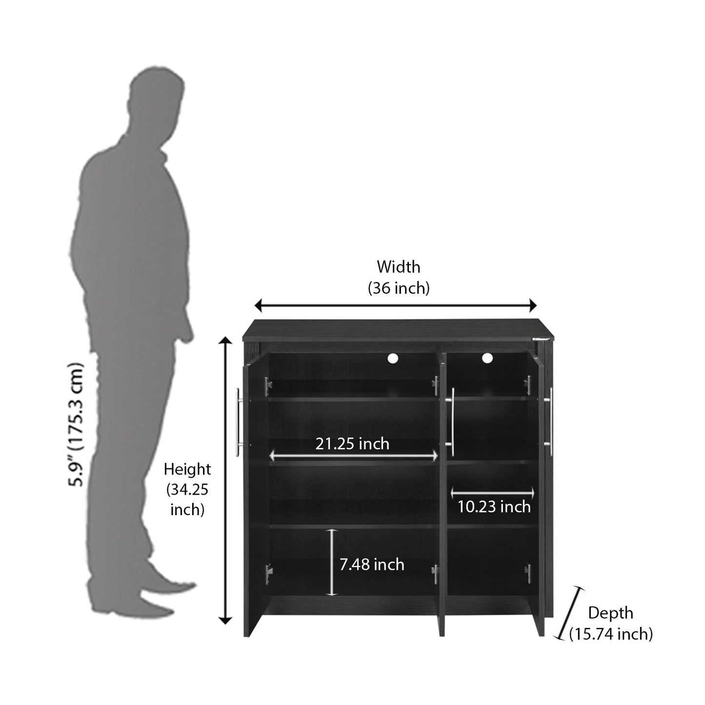 Nilkamal Stella Shoe Cabinet
