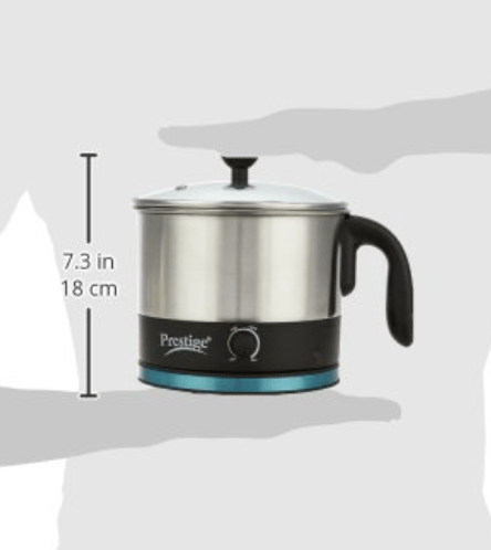 Prestige PMC 1.0 (600 Watt) Stainless Steel Multi Cooker with Concealed Base, Outer Lid