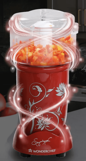 Wonderchef Nutri-blend Juicer, Mixer, Grinder, Smoothie Maker & Chopper | 400W 100% Full Copper Motor| Complete Kitchen Machine | 22000 RPM Blender, Chopper, Juicer | SS Blades | 4 Unbreakable Jars | 2 Years Warranty | Recipe Book By Chef Sanjeev Kapoor