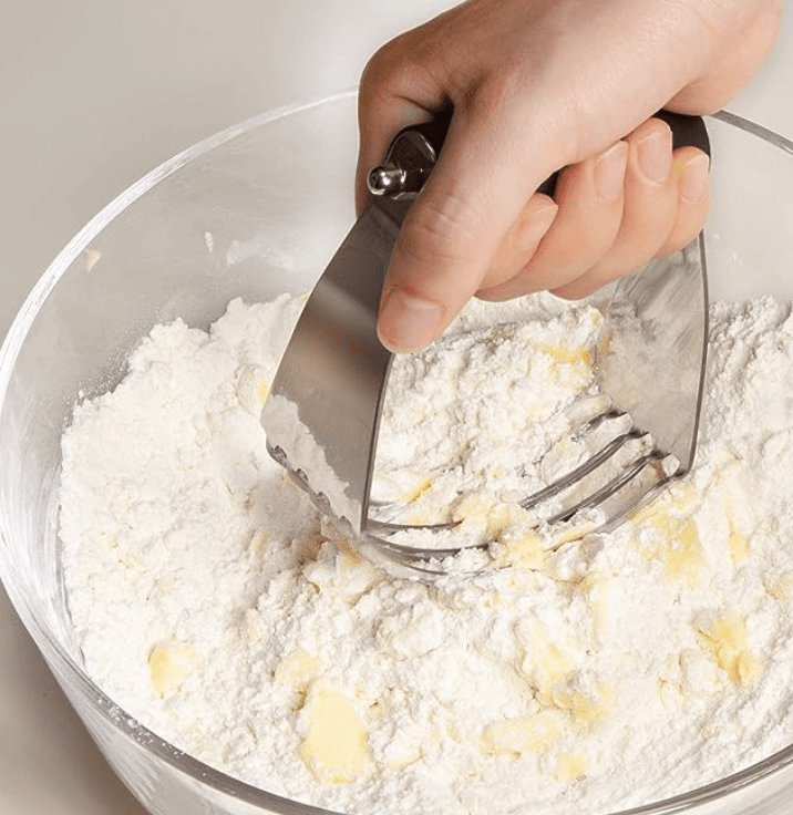 Rena Germany - Dough Blender - Stainless Steel Blades - Pastry Mixer - Dough Cutter - Ideal for Butter / Pie Crust / Baking / Salsa / Pastry