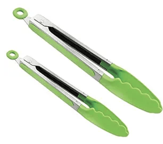 Rena Germany Utility Silicon Set of 2 Tongs Kitchenware - Utility Cooking Tong for Kitchen - Accessories Kitchen Accessory - for Homes, Restaurants, Bakeries
