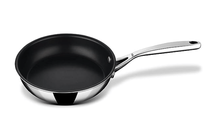 Stahl Triply Stainless Steel Artisan Nevrstick Frypan with Lid, 5420, 20cm, 1.3 Liters