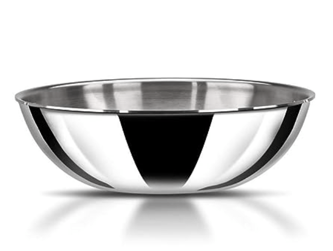 Stahl Triply Stainless Steel Artisan Tasla Without Lid, 4630, 30cm, 1-Piece, Silver